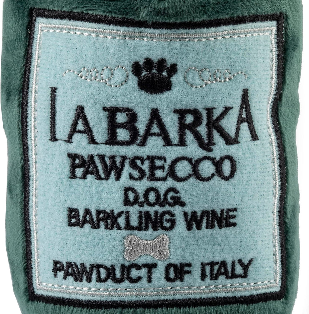 Labarka Pawsecco Plush Designer Dog Toys with Interactive Squeaker - Stimulating Pet Enrichment, Machine-Washable, and Safe for All Breeds, One Size